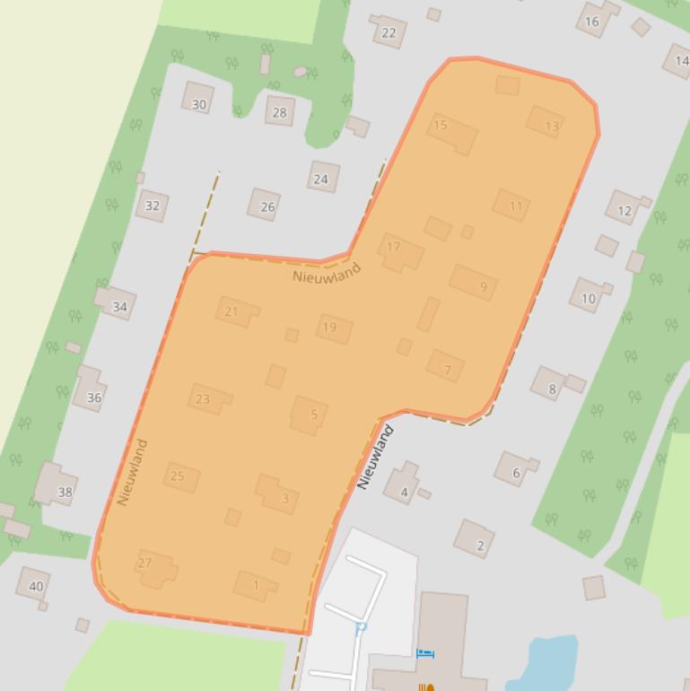 Kaart van postcodegebied 7983LC.