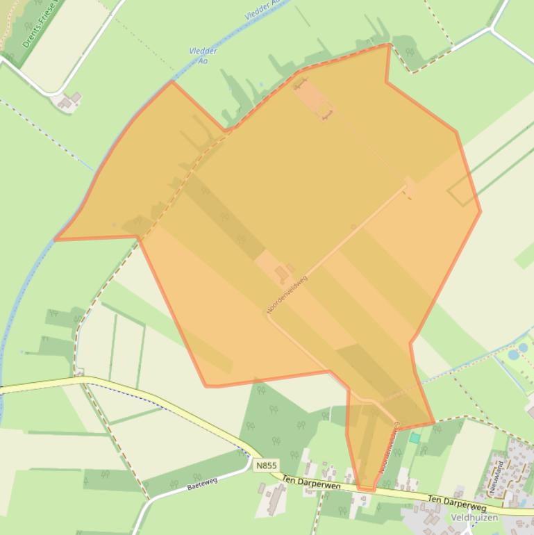 Kaart van postcodegebied 7983LH.