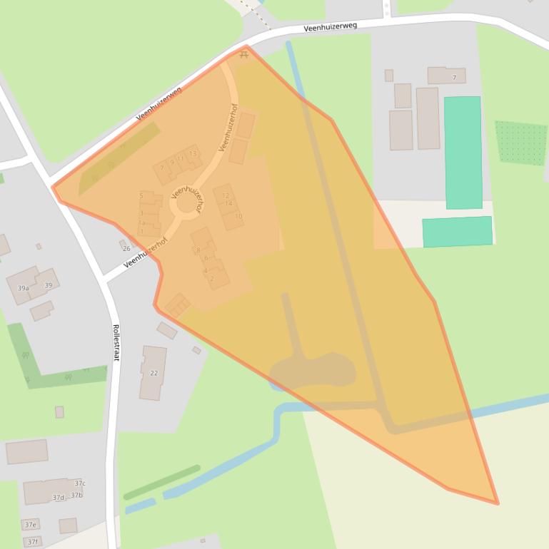 Kaart van postcodegebied 7983LK.