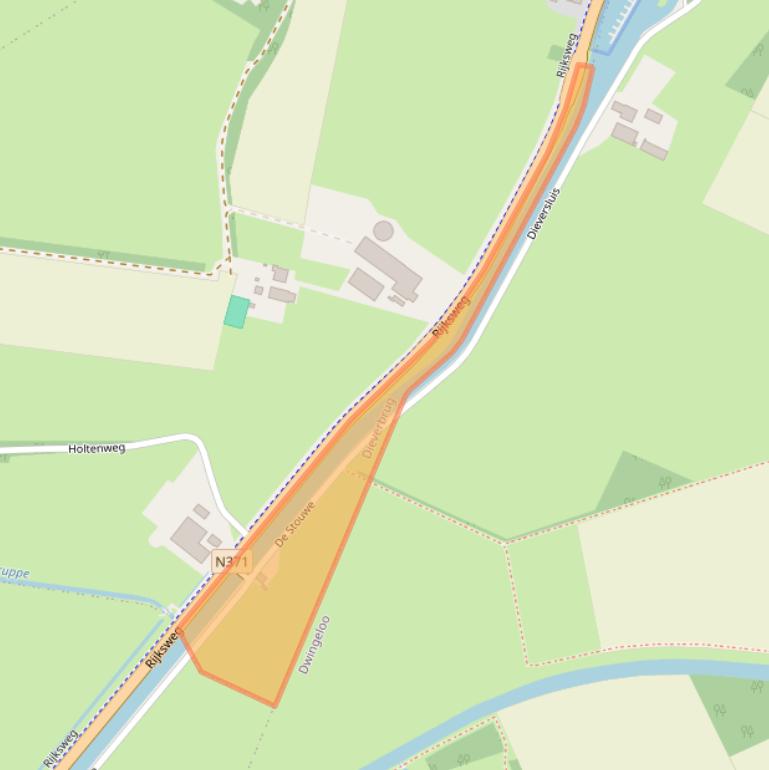 Kaart van postcodegebied 7984NC.