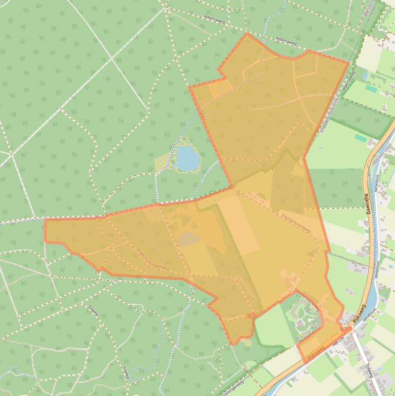 Kaart van postcodegebied 7985NR.