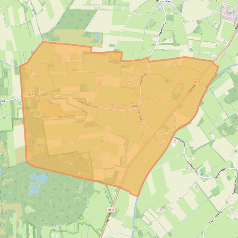 Kaart van postcodegebied 7986.