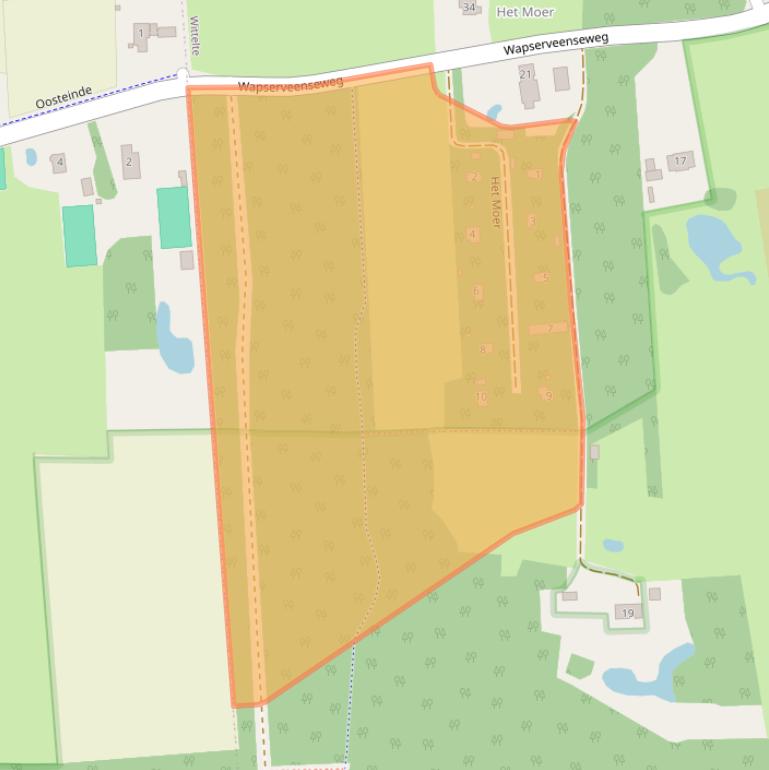 Kaart van postcodegebied 7986PB.