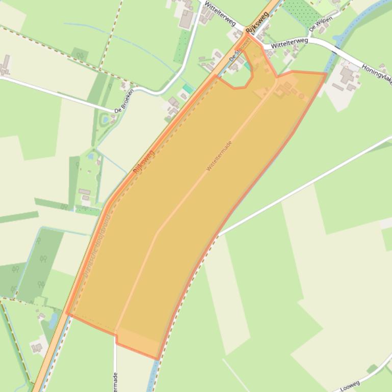 Kaart van postcodegebied 7986PE.