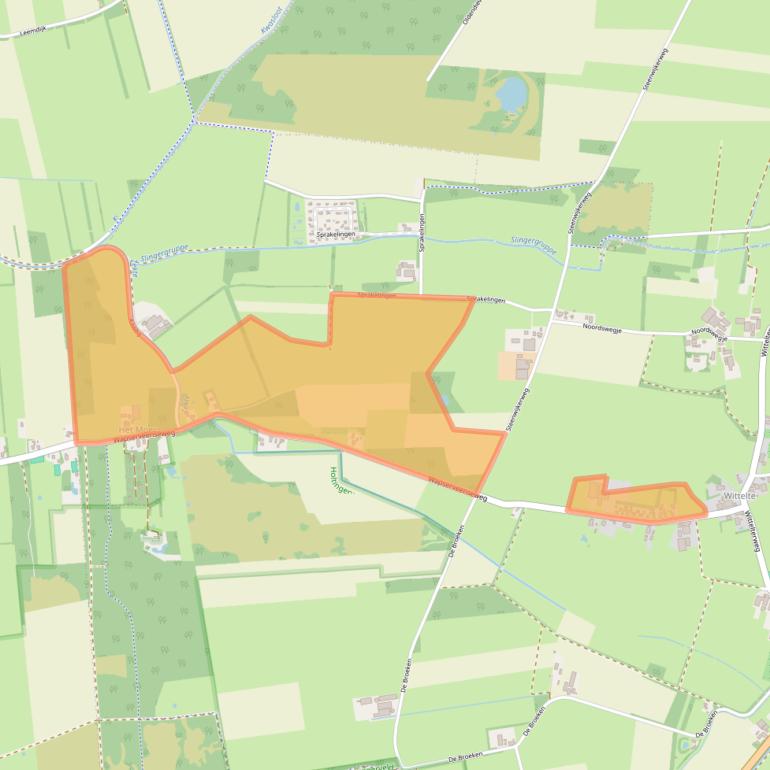 Kaart van postcodegebied 7986PH.