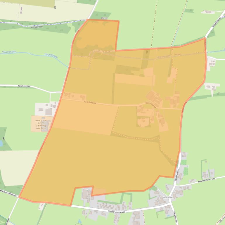 Kaart van postcodegebied 7986PN.