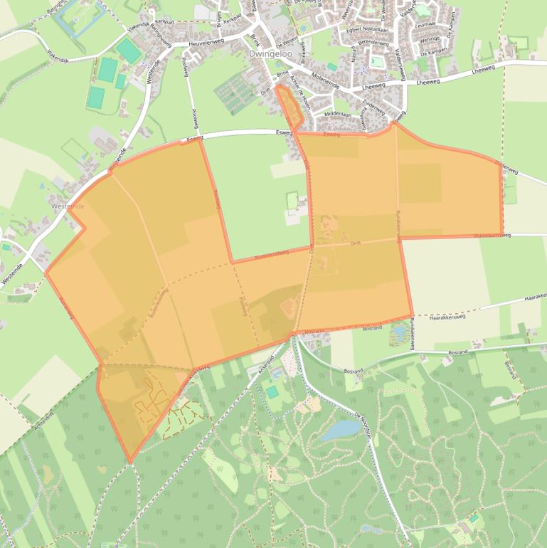 Kaart van postcodegebied 7991AA.