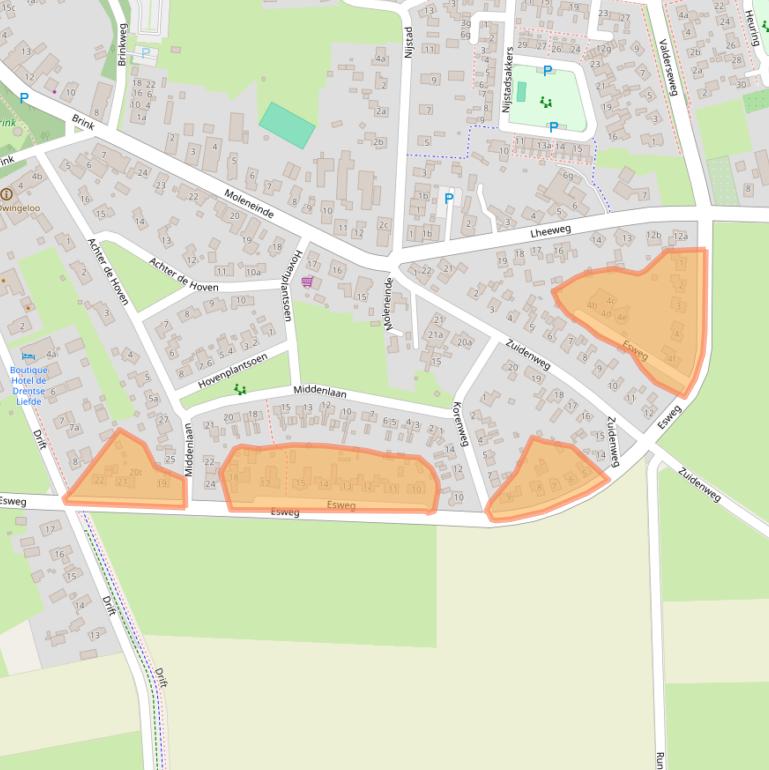 Kaart van postcodegebied 7991AC.