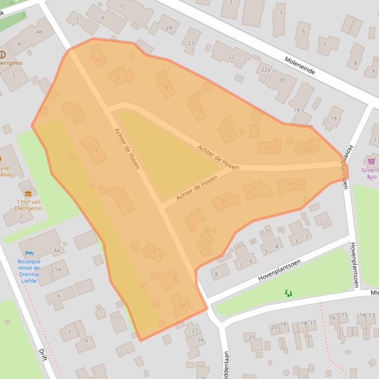 Kaart van postcodegebied 7991AD.