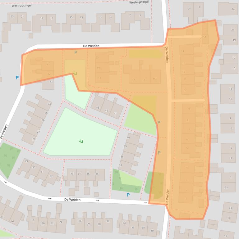 Kaart van postcodegebied 7991BE.