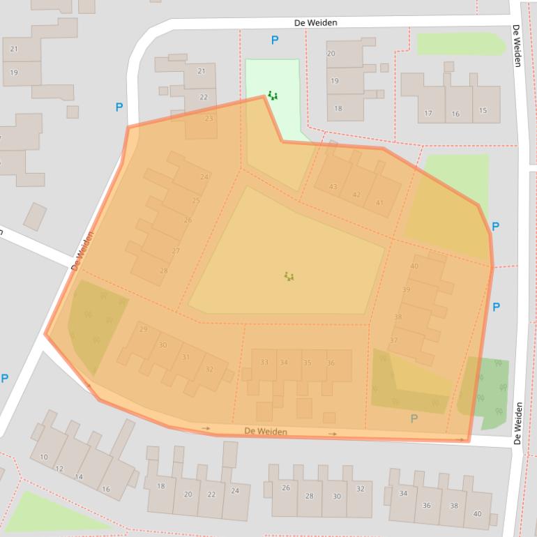 Kaart van postcodegebied 7991BG.