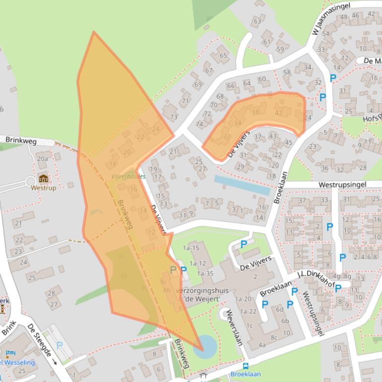 Kaart van postcodegebied 7991BW.