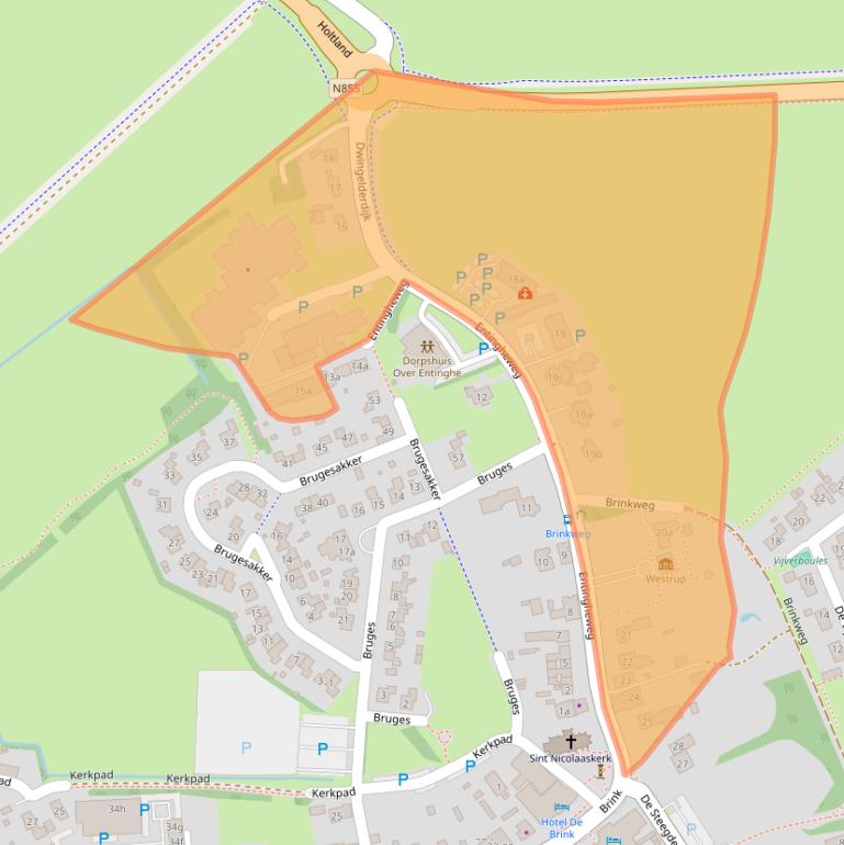 Kaart van postcodegebied 7991CC.