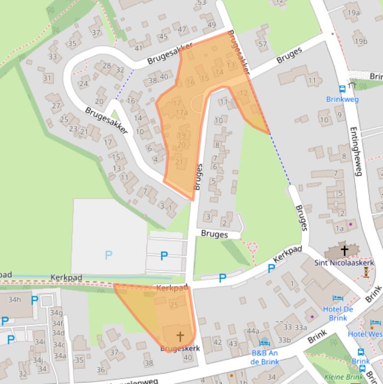 Kaart van postcodegebied 7991CE.