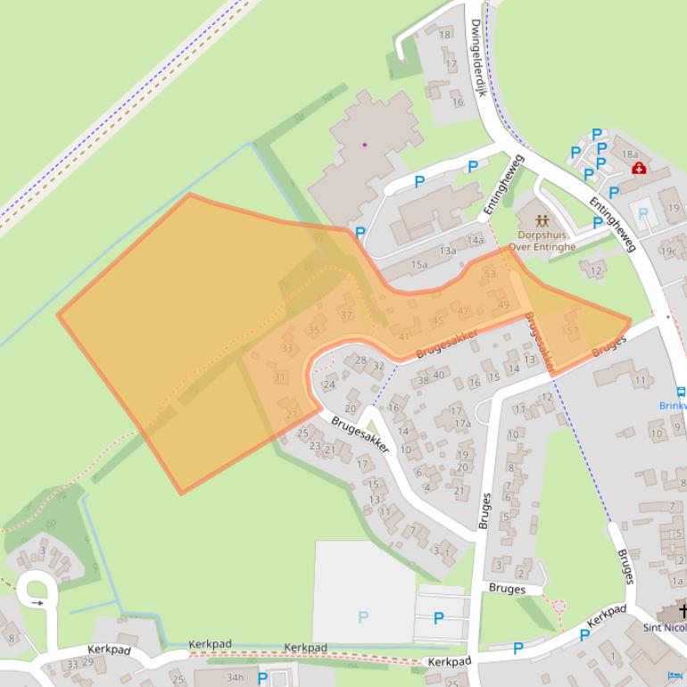 Kaart van postcodegebied 7991CW.