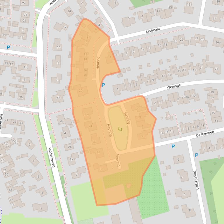 Kaart van postcodegebied 7991EH.