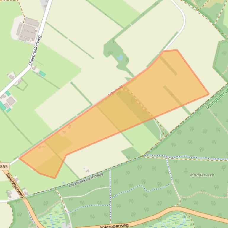 Kaart van postcodegebied 7991NC.