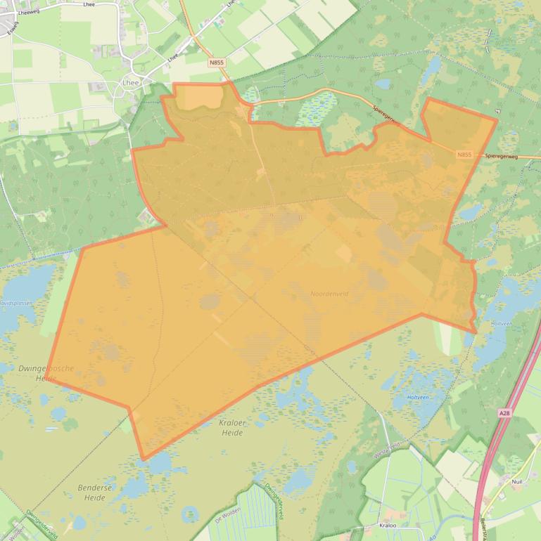 Kaart van postcodegebied 7991NG.