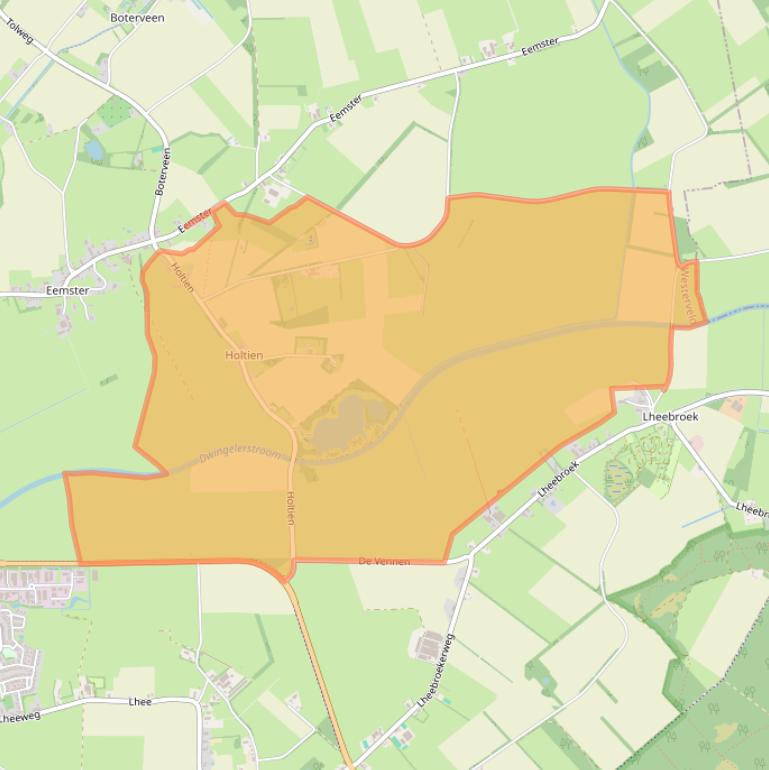 Kaart van postcodegebied 7991PN.