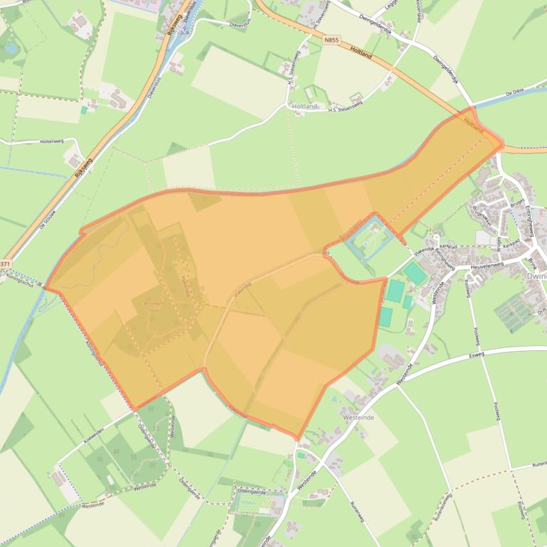 Kaart van postcodegebied 7991RR.