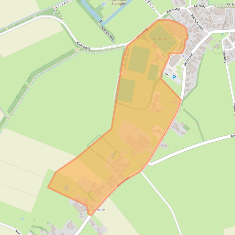 Kaart van postcodegebied 7991RS.