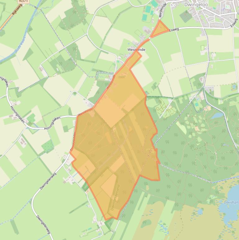 Kaart van postcodegebied 7991RV.