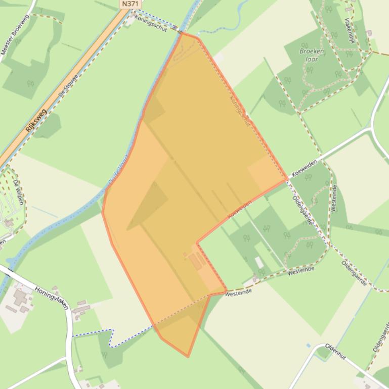 Kaart van postcodegebied 7991RX.