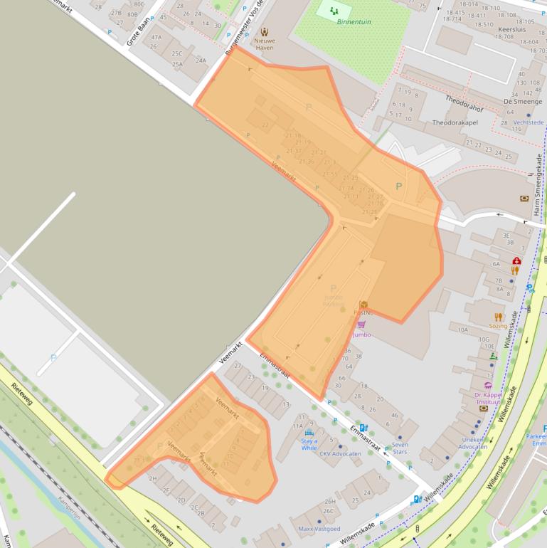 Kaart van postcodegebied 8011AH.