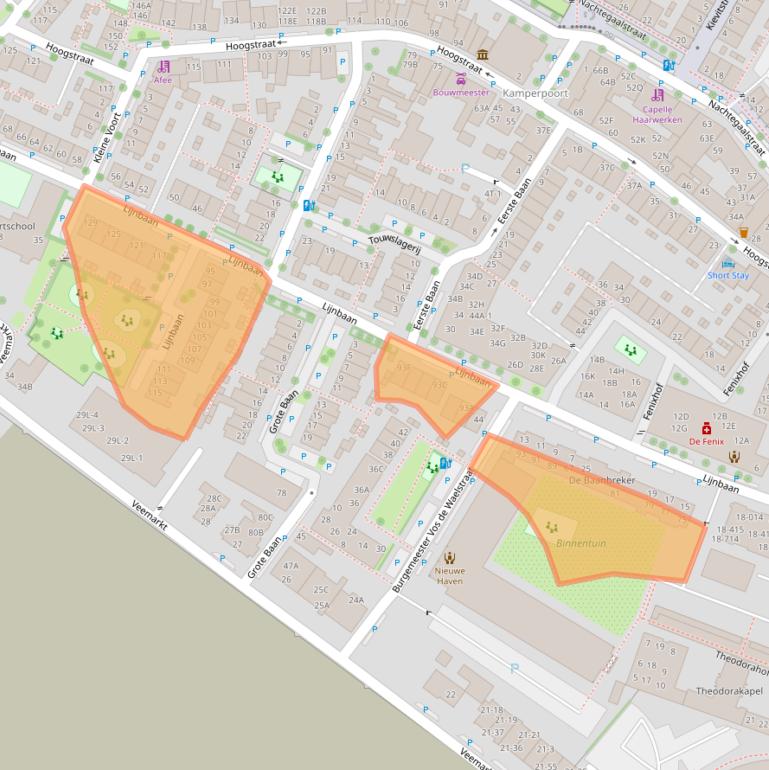 Kaart van postcodegebied 8011AP.