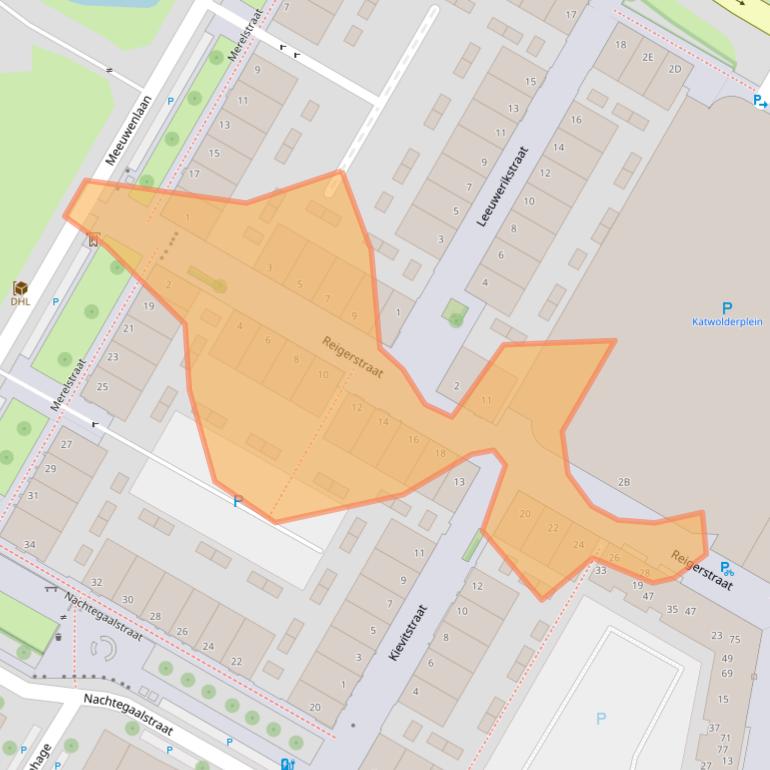 Kaart van postcodegebied 8011BM.