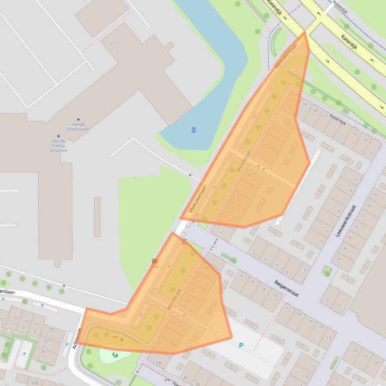 Kaart van postcodegebied 8011BW.