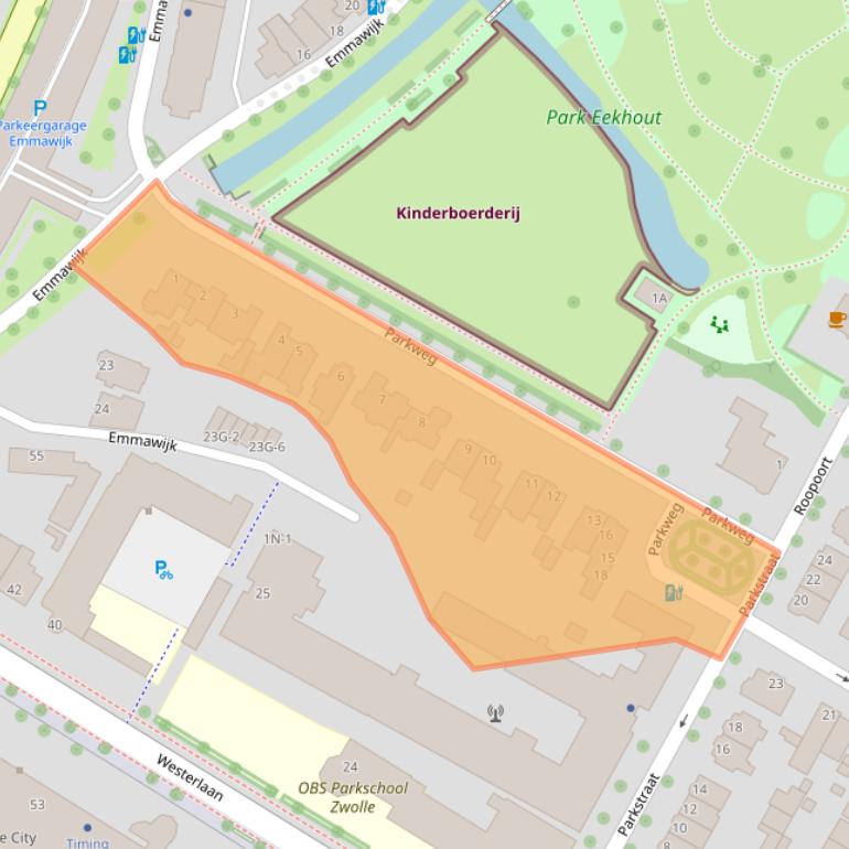 Kaart van postcodegebied 8011CK.