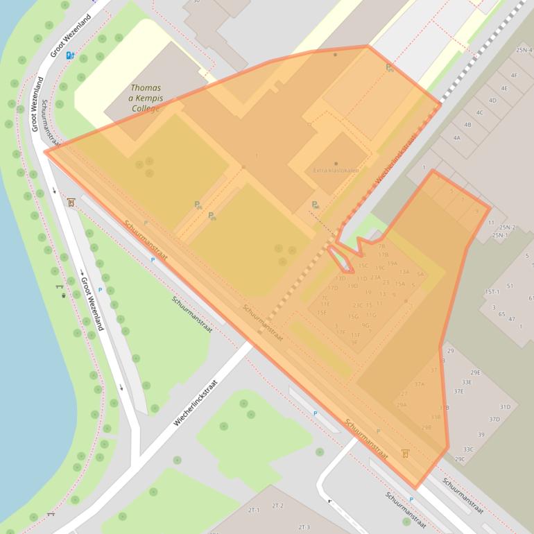 Kaart van postcodegebied 8011KC.