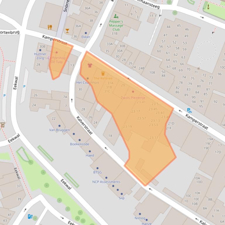 Kaart van postcodegebied 8011LK.
