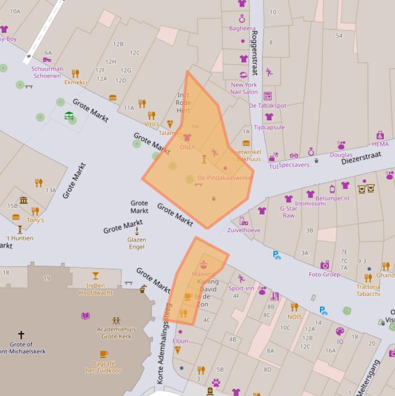 Kaart van postcodegebied 8011LV.