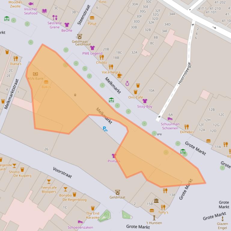 Kaart van postcodegebied 8011MA.