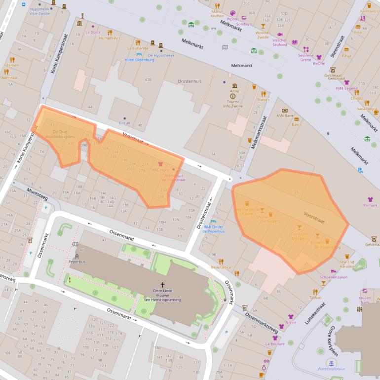 Kaart van postcodegebied 8011MK.