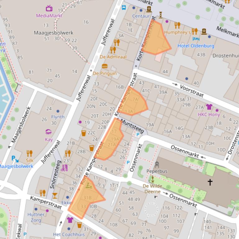 Kaart van postcodegebied 8011MN.
