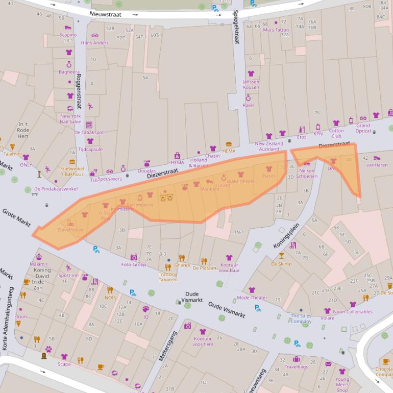Kaart van postcodegebied 8011RG.