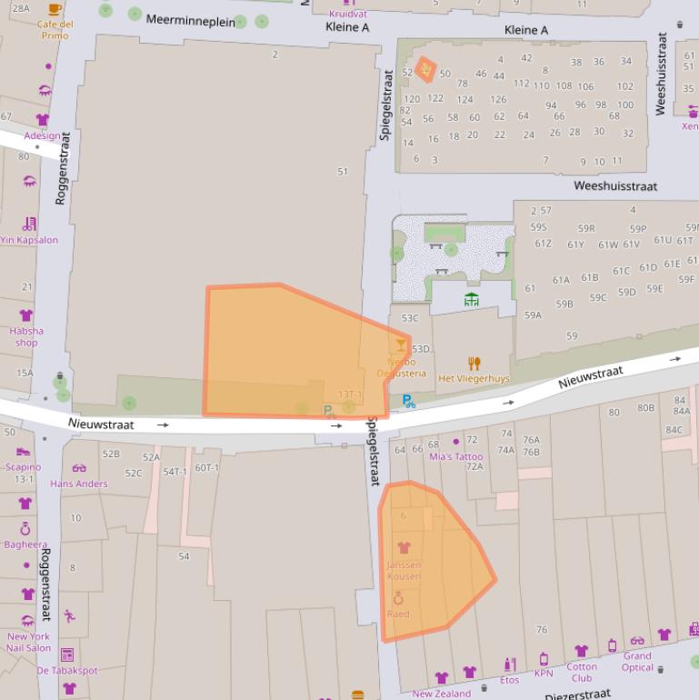 Kaart van postcodegebied 8011VE.