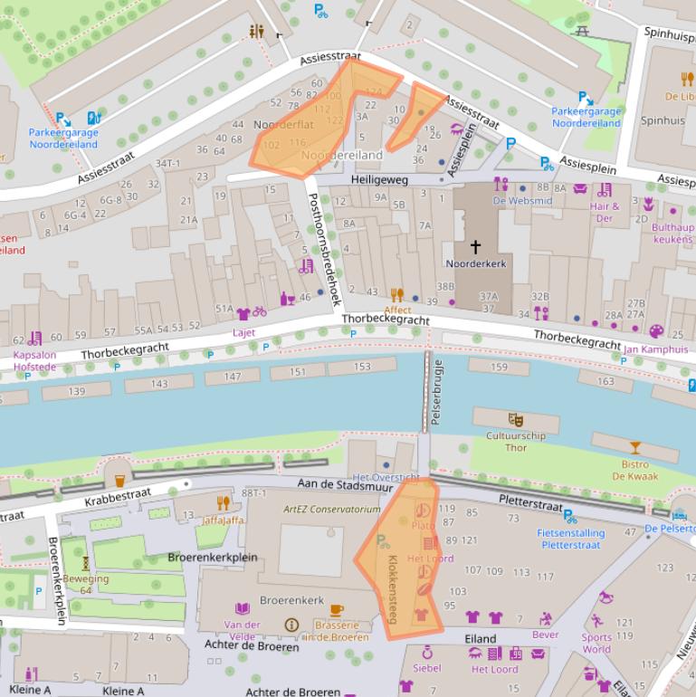 Kaart van postcodegebied 8011XV.