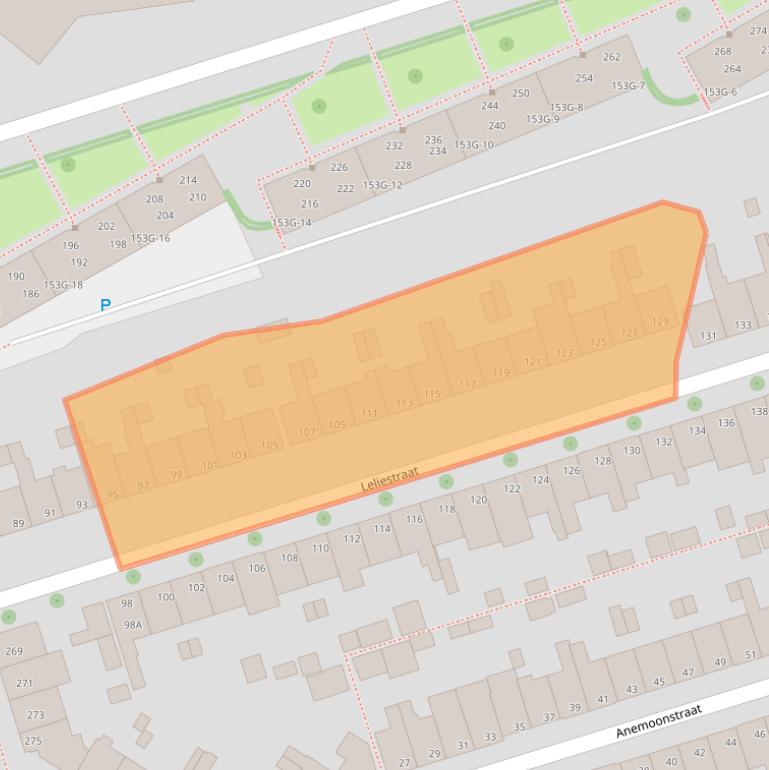 Kaart van postcodegebied 8012BN.