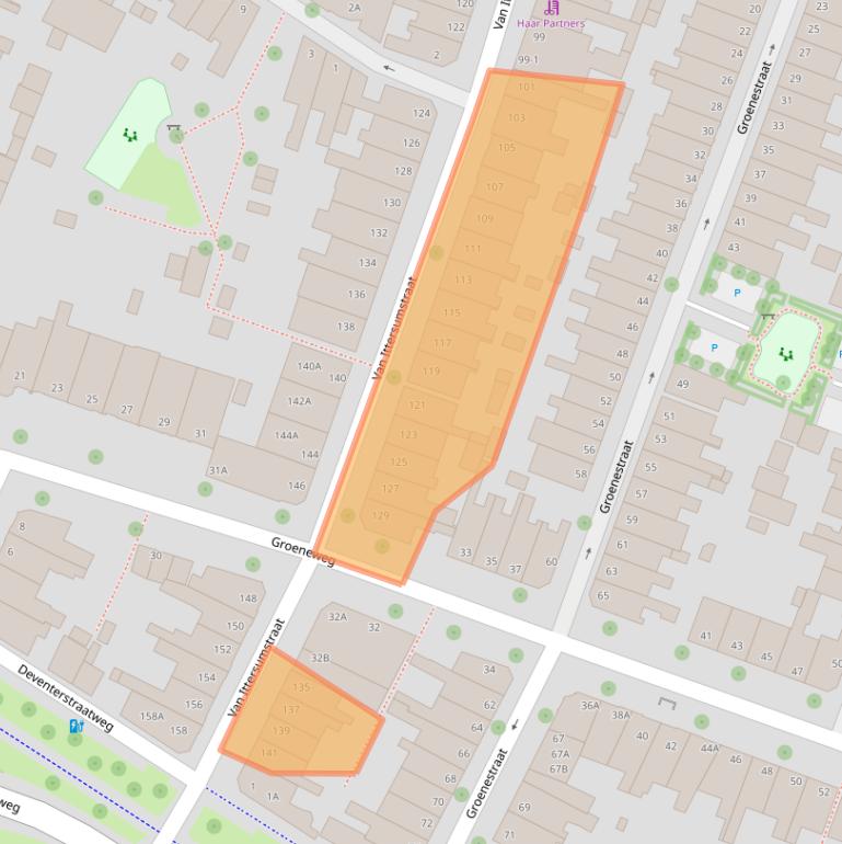 Kaart van postcodegebied 8012TK.