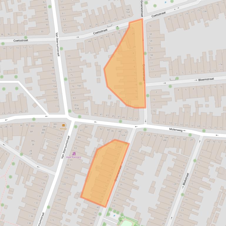 Kaart van postcodegebied 8012VL.