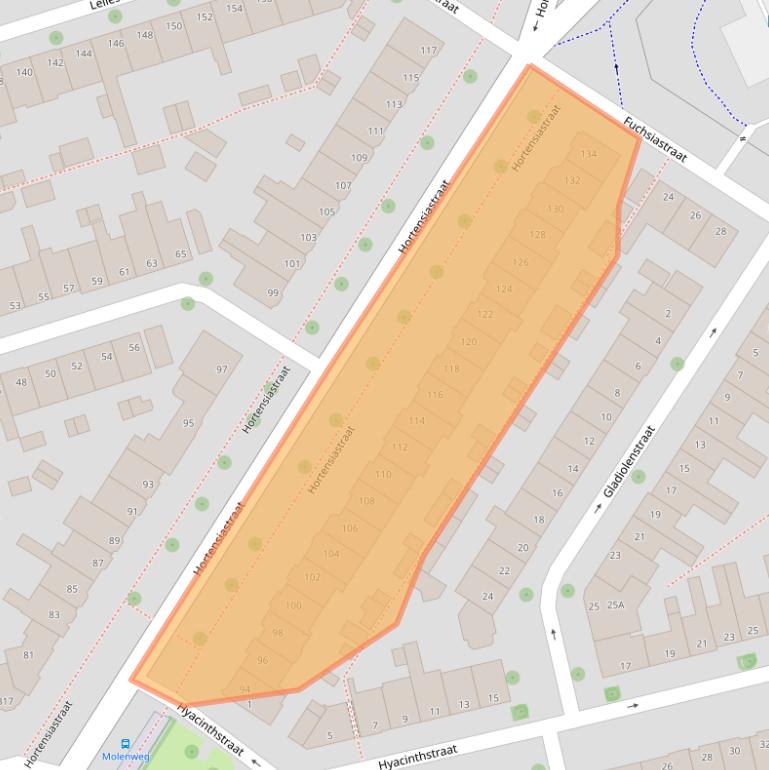 Kaart van postcodegebied 8013AH.