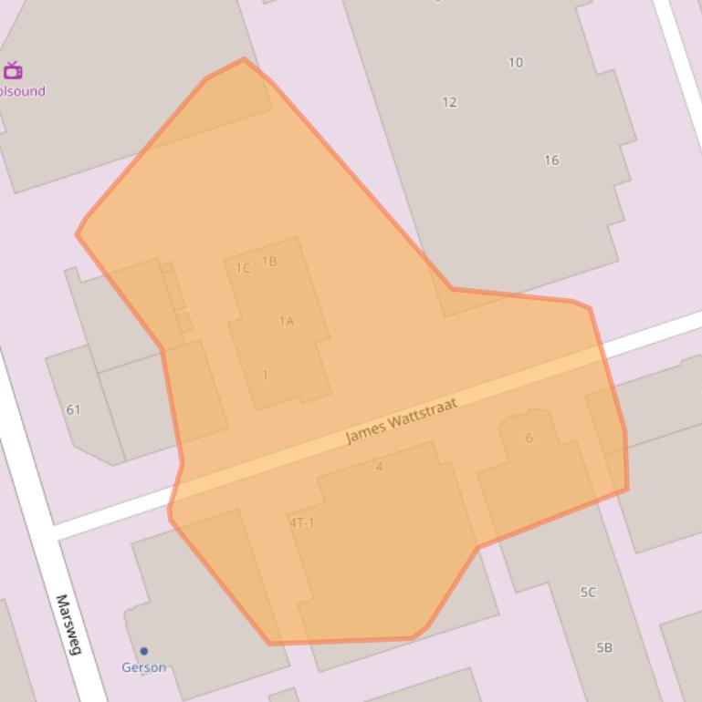 Kaart van postcodegebied 8013PX.