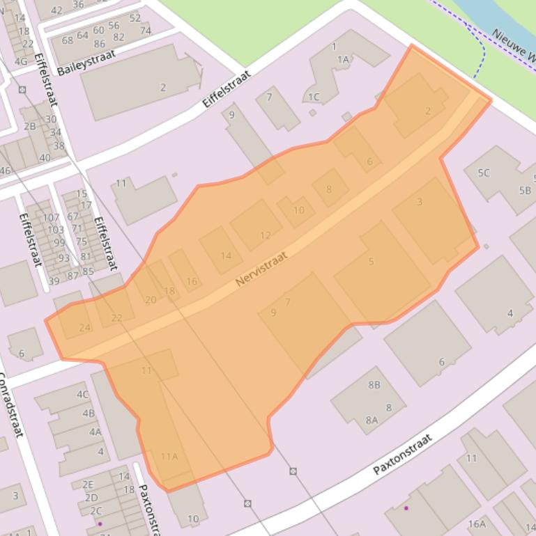 Kaart van postcodegebied 8013RS.