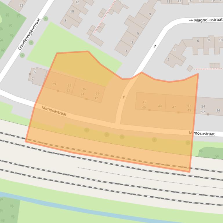 Kaart van postcodegebied 8013SC.