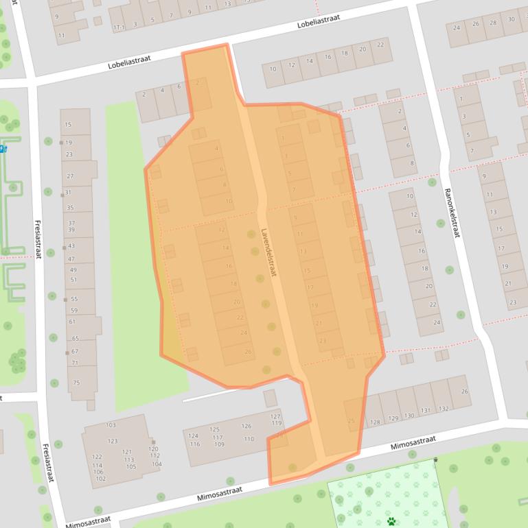 Kaart van postcodegebied 8013SL.