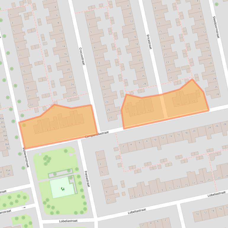Kaart van postcodegebied 8013TW.